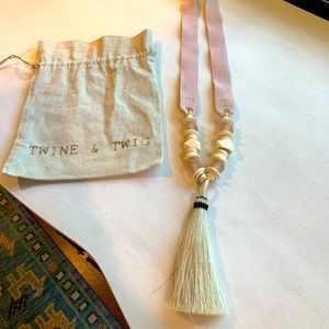 Time and Twig blush necklace.